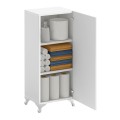 Mine Megapap melamine multipurpose cabinet in white color 30x32x88cm.