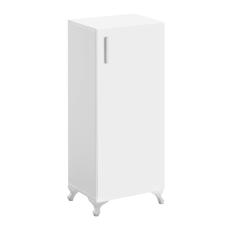 Mine Megapap melamine multipurpose cabinet in white color 30x32x88cm.