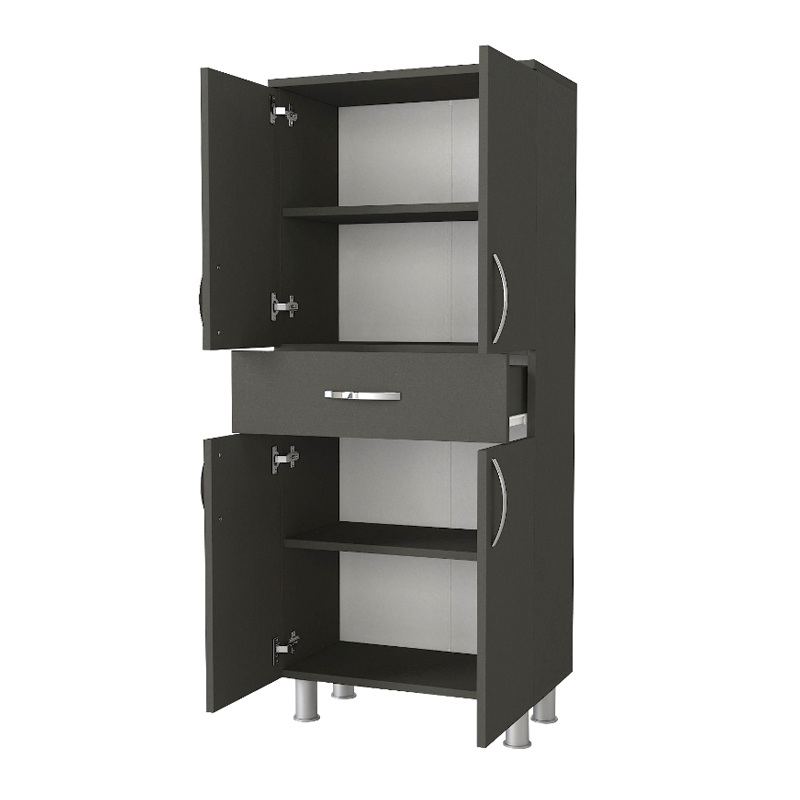 Montana Megapap melamine multipurpose cabinet in anthracite color 59,4x31,5x140cm.