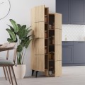 Stair Megapap melamine multipurpose cabinet in oak color 62,2x37,4x156cm