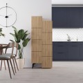 Stair Megapap melamine multipurpose cabinet in oak color 62,2x37,4x156cm