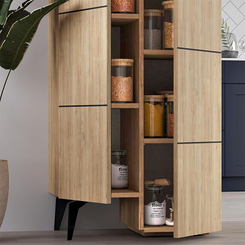 Stair Megapap melamine multipurpose cabinet in oak color 62,2x37,4x156cm