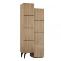 Stair Megapap melamine multipurpose cabinet in oak color 62,2x37,4x156cm