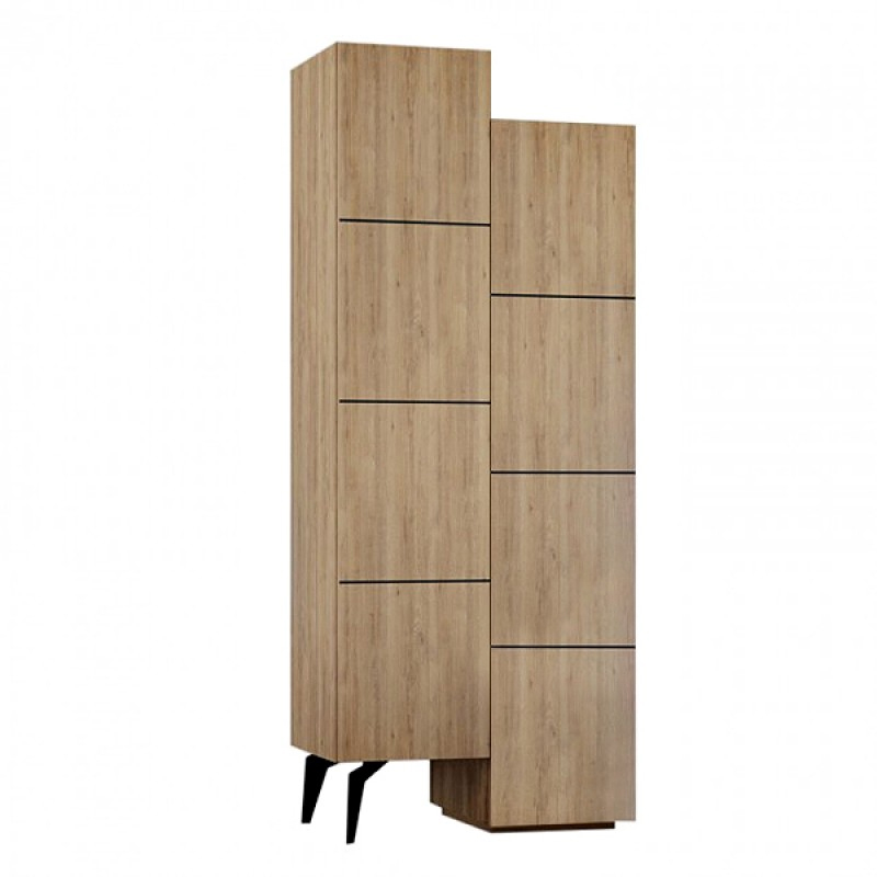 Stair Megapap melamine multipurpose cabinet in oak color 62,2x37,4x156cm