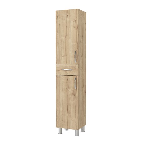 Selina Megapap melamine kitchen/bathroom cabinet in sapphire oak color 35x31x179cm.