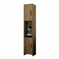 Vero Megapap melamine kitchen / bathroom cabinet in walnut color 35x29.6x180cm.