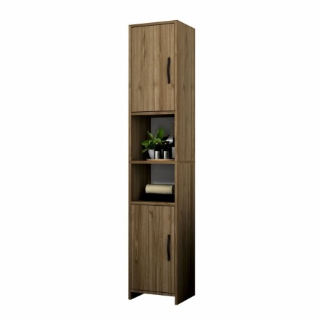 Vero Megapap melamine kitchen / bathroom cabinet in walnut color 35x29.6x180cm.