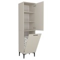 Singa Megapap melamine multipurpose cabinet in sandstone color 45x40x180cm.