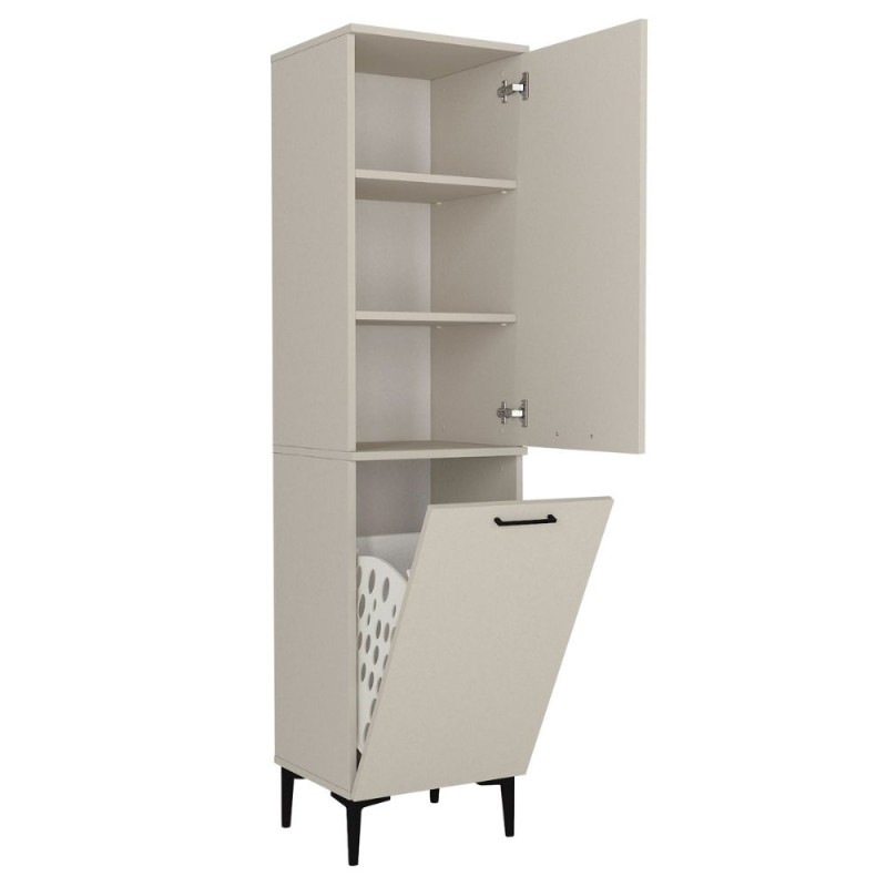 Singa Megapap melamine multipurpose cabinet in sandstone color 45x40x180cm.