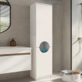 Verga Megapap melamine multipurpose cabinet in white color 45x40x180cm.
