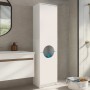 Verga Megapap melamine multipurpose cabinet in white color 45x40x180cm.