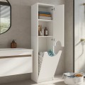 Verga Megapap melamine multipurpose cabinet in white color 45x40x180cm.