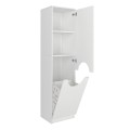Verga Megapap melamine multipurpose cabinet in white color 45x40x180cm.