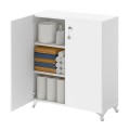 Cilem Megapap melamine multipurpose cabinet in white color 70x32x88cm.