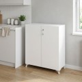 Cilem Megapap melamine multipurpose cabinet in white color 70x32x88cm.