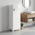 Ντουλάπι με κλειδαριά Zehra Megapap χρώμα λευκό 30x32x108εκ.