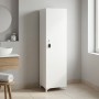 Zehra Megapap melamine multipurpose cabinet in white color 30x32x168cm.