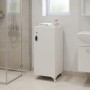 Zehra Megapap melamine multipurpose cabinet in white color 30x32x88cm.