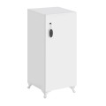 Zehra Megapap melamine multipurpose cabinet in white color 30x32x88cm.