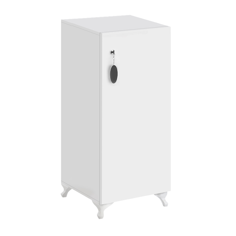 Zehra Megapap melamine multipurpose cabinet in white color 30x32x88cm.