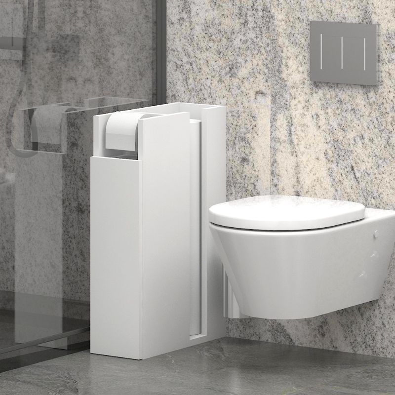 Paper Megapap melamine bathroom cabinet in white color 17x42x66cm.