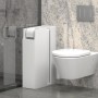 Paper Megapap melamine bathroom cabinet in white color 17x42x66cm.