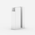 Paper Megapap melamine bathroom cabinet in white color 17x42x66cm.