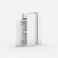 Paper Megapap melamine bathroom cabinet in white color 17x42x66cm.