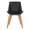 NUMAN Chair Natural/Pu Black