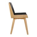 NUMAN Chair Natural/Pu Black