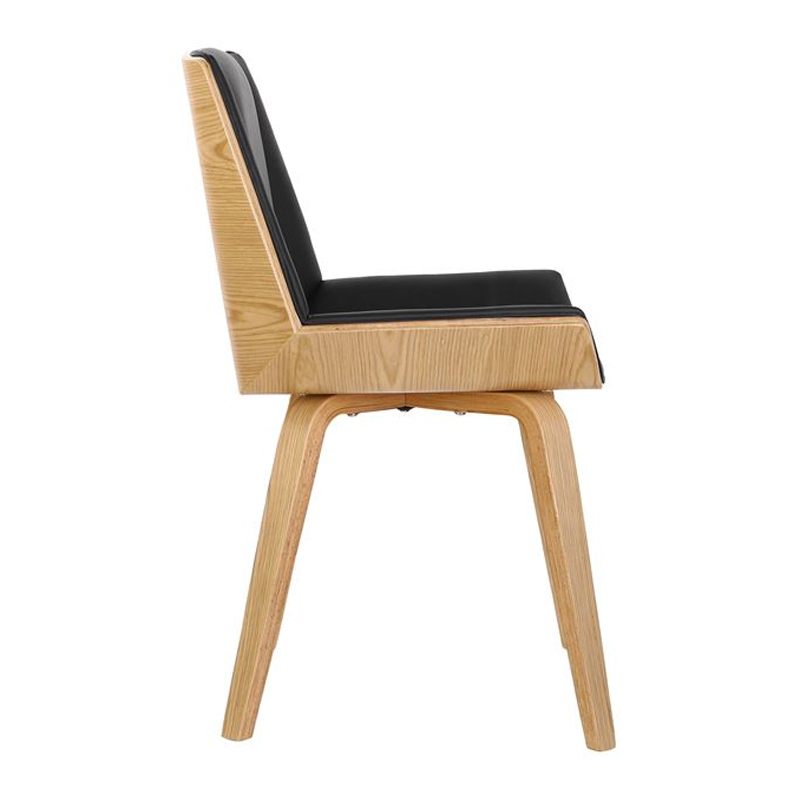 NUMAN Chair Natural/Pu Black