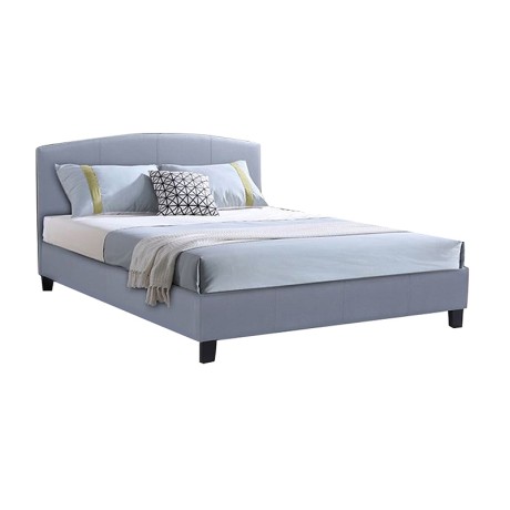 ODEON Bed (for Mattress 140x190cm) Fabric Grey