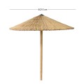 ΟΜΠΡΕΛΑ Ψάθινη Παραλίας Φ215cm Επαγγελματική Βαρέως Τύπου
