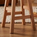Beech Stool H.50cm Square Polish Natural