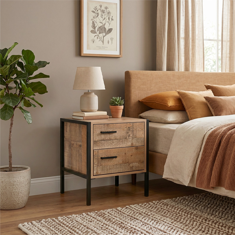 PALLET-W Bedside 44x40x50 Antique Oak