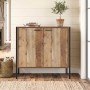 Ντουλάπι - Παπουτσοθήκη Pallet-W MDF χρώμα antique oak 80x40x80εκ.