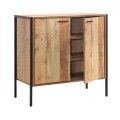Pallet-W Ντουλάπι-Παπουτσοθήκη 2-Πόρτες 80X40X80 Antique Oak