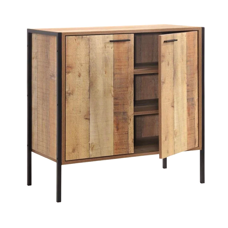 Pallet-W Ντουλάπι-Παπουτσοθήκη 2-Πόρτες 80X40X80 Antique Oak