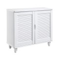 SHOE CABINET 2 Doors 77x33x70cm White