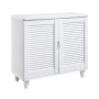 SHOE CABINET 2 Doors 77x33x70cm White