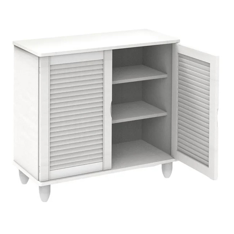SHOE CABINET 2 Doors 77x33x70cm White