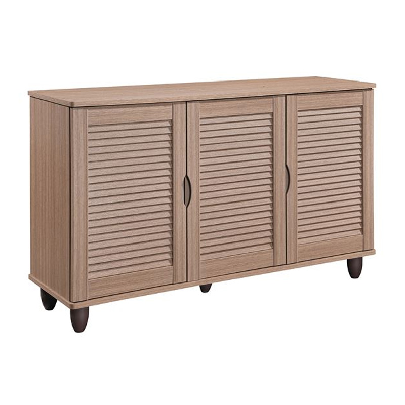 SHOE CABINET 3 Doors 110x33x77cm Sonoma