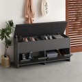 Παπουτσοθήκη Cove Megapap χρώμα ανθρακί 106x34x51,5εκ.