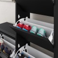 Dude Megapap melamine bench - shoe rack in black color 104,8x26x118,5cm.
