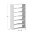 Παπουτσοθήκη Goya Megapap χρώμα λευκό 70x30x120εκ.