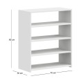 Goya Megapap melamine shoe rack in white color 70x30x80cm