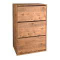 Παπουτσοθήκη μελαμίνης Nave Megapap 18 ζευγών χρώμα pine oak 73,6x24x110εκ.
