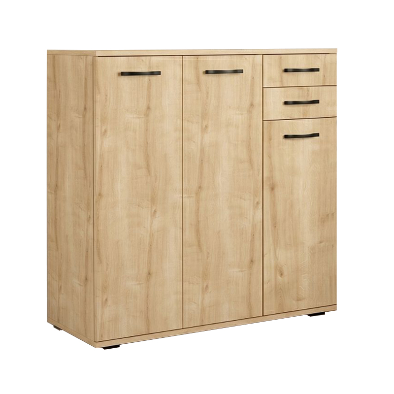 Infinity Megapap melamine shoe cabinet in oak color 108x35x108cm.