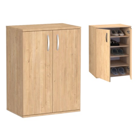 Manolo Megapap melamine shoe cabinet in sapphire oak color 60x38x81.4cm.