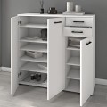 Παπουτσοθήκη - ντουλάπι Polly Megapap χρώμα λευκό 108x35x108εκ.